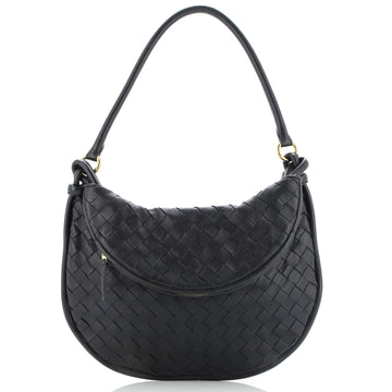 Bottega Veneta Gemelli Shoulder Bag Intrecciato Leather Medium