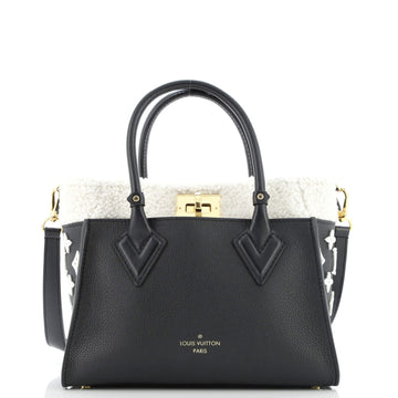Louis Vuitton On My Side Tote Leather with Shearling PM
