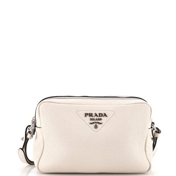 Prada Double Zip Camera Bag Vitello Daino