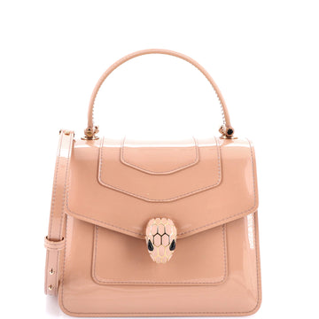 Bvlgari Serpenti Top Handle Bag Patent Small