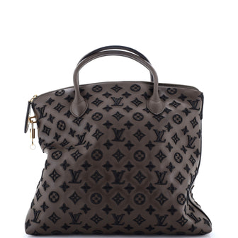 Louis Vuitton Lockit Handbag Limited Edition Monogram Addiction Rubber Vertical