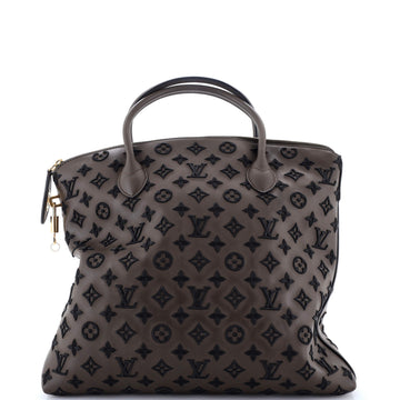 Louis Vuitton Lockit Handbag Limited Edition Monogram Addiction Rubber Vertical