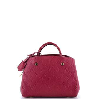 Louis Vuitton Montaigne Handbag Monogram Empreinte Leather BB