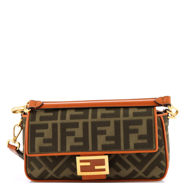 Fendi Baguette NM Bag Zucca Embroidered Canvas Medium