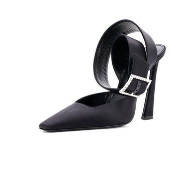 Saint Laurent Women's Claude Ankle Strap Pumps Satin