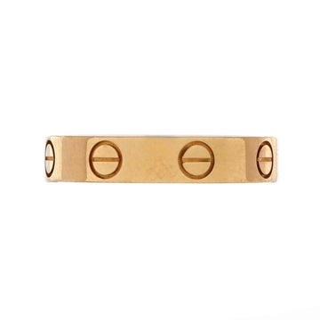 Cartier Love Wedding Band Ring 18K Yellow Gold