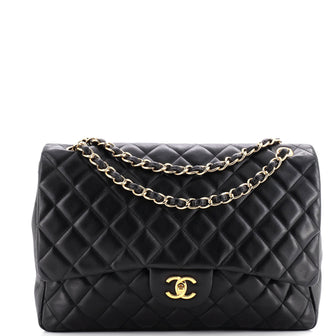 Chanel Classic Single Flap Bag Quilted Lambskin Maxi