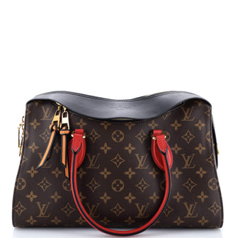 Louis Vuitton Tuileries Handbag Monogram Canvas with Leather