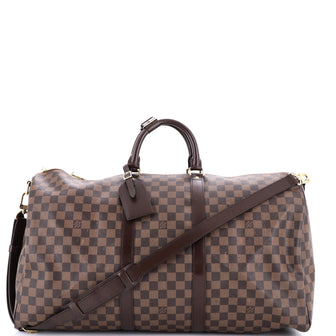 Louis Vuitton Keepall Bandouliere Bag Damier 55