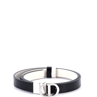 Christian Dior 30 Montaigne Reversible Belt Leather Thin