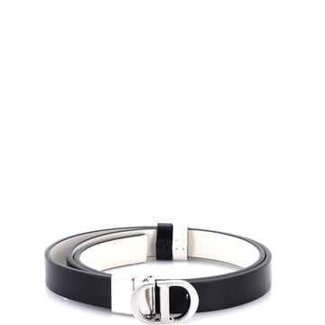 Christian Dior 30 Montaigne Reversible Belt Leather Thin