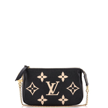Louis Vuitton Pochette Accessoires Bicolor Monogram Empreinte Giant Mini