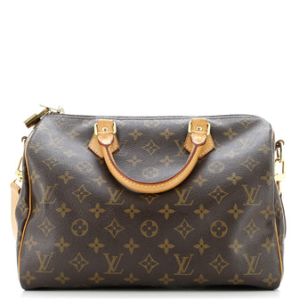 Louis Vuitton Speedy Bandouliere Bag Monogram Canvas 30