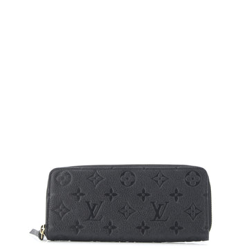 Louis Vuitton Clemence Wallet Monogram Empreinte Leather