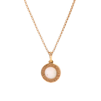 Bvlgari Bvlgari Bvlgari Pendant Necklace 18K Rose Gold with Mother of Pearl