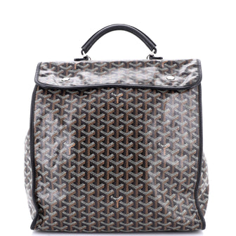 Goyard Saint Leger Briefcase Backpack Coated Canvas