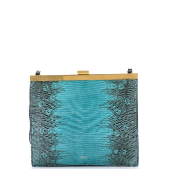 Celine Clasp Crossbody Bag Lizard Mini