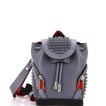 Christian Louboutin Explorafunk Keyring Crossbody Bag Spiked Leather