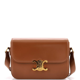 Celine Triomphe Shoulder Bag Smooth Calfskin Medium