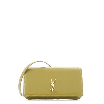 Saint Laurent Classic Monogram Phone Holder Shoulder Bag Leather
