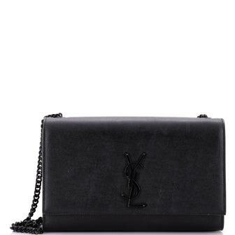 Saint Laurent Classic Monogram Crossbody Bag Grainy Leather Medium