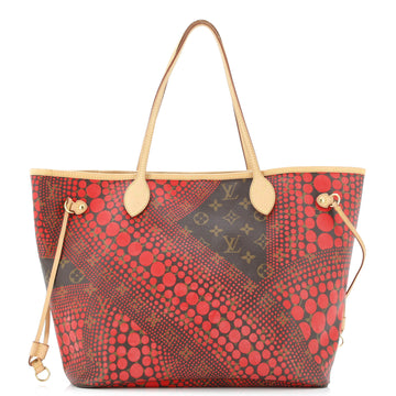 Louis Vuitton Neverfull Tote Limited Edition Kusama Waves Monogram Canvas MM