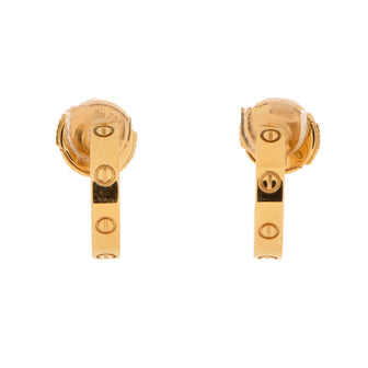 Cartier Love Hoop Earrings 18K Yellow Gold Small