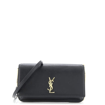 Saint Laurent Classic Monogram Phone Holder Shoulder Bag Leather