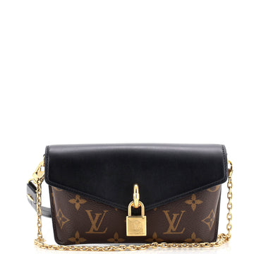Louis Vuitton Padlock on Strap Handbag Monogram Canvas and Leather