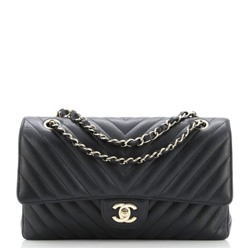 Chanel Classic Double Flap Bag Chevron Caviar Medium