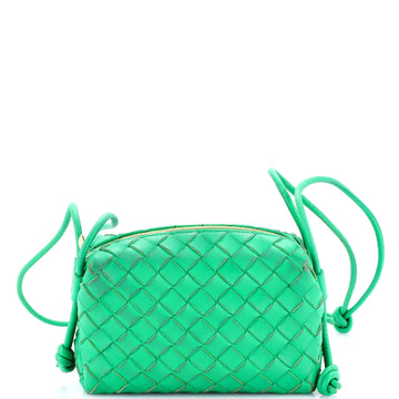 Bottega Veneta Loop Crossbody Bag Intrecciato Nappa Small