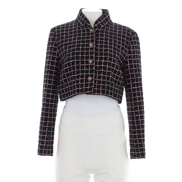 Chanel Women's Button Up Cropped Jacket Wool Blend