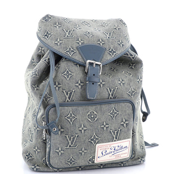 Louis Vuitton Montsouris Backpack Monogram Washed Denim GM