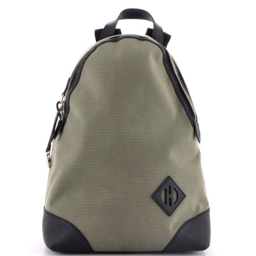 Hermes Allback Backpack Bivouac Toile with Leather