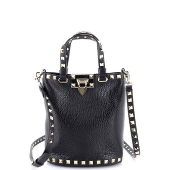 Valentino Garavani Rockstud Bucket Crossbody Bag Leather Mini