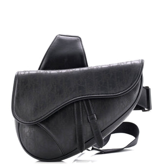 Christian Dior Saddle Crossbody Bag Oblique Galaxy Leather