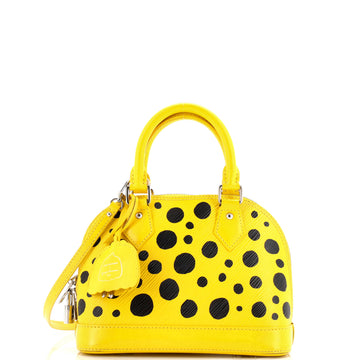 Louis Vuitton Alma Handbag Yayoi Kusama Infinity Dots Epi Leather BB