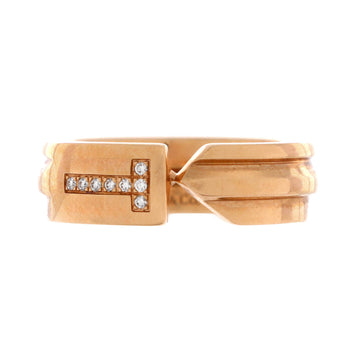 Tiffany & Co. Modern Keys Ring 18K Rose Gold and Diamonds