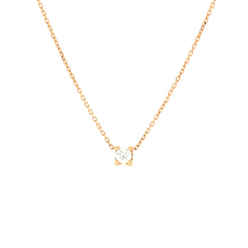 Cartier C de Cartier Necklace 18K Rose Gold and Diamond 0.20-0.29CT