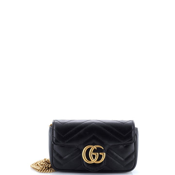 Gucci GG Marmont Flap Bag Matelasse Leather Super Mini
