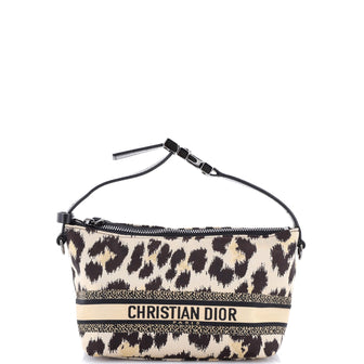 Christian Dior DiorTravel Nomad Pouch Mizza Embroidered Canvas Small