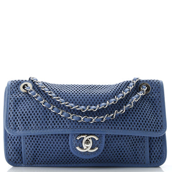 Chanel Up In The Air Flap Bag Perforated Leather Medium