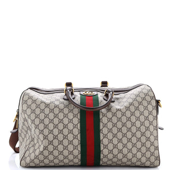 Gucci Ophidia Carry On Duffle Bag GG Coated Canvas Medium