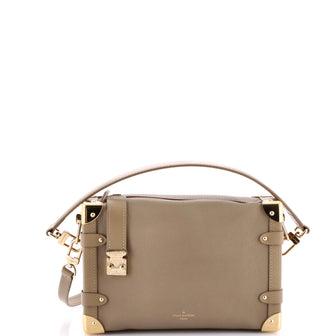 Louis Vuitton Side Trunk Handbag Taurillon Leather MM