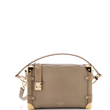Louis Vuitton Side Trunk Handbag Taurillon Leather MM