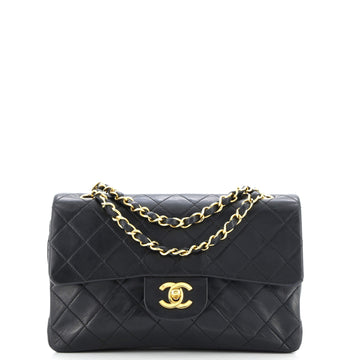 Chanel Vintage Classic Double Flap Bag Quilted Lambskin Small