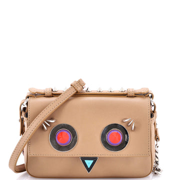 Fendi Hypnoteyes Double Baguette Crossbody Bag Leather Micro