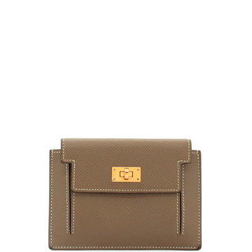 Hermes Kelly Pocket Compact Wallet Epsom