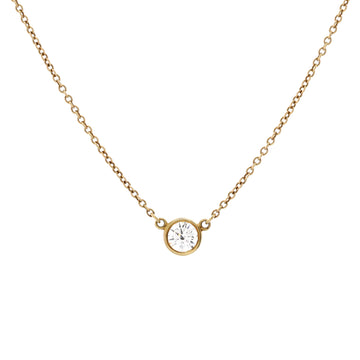 Tiffany & Co. Elsa Peretti Diamonds By The Yard Pendant Necklace 18K Yellow Gold and Diamond 0.20-0.29CT