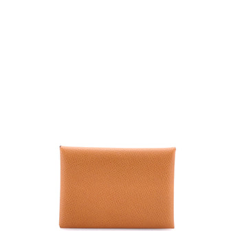 Hermes Calvi Duo Card Holder Epsom